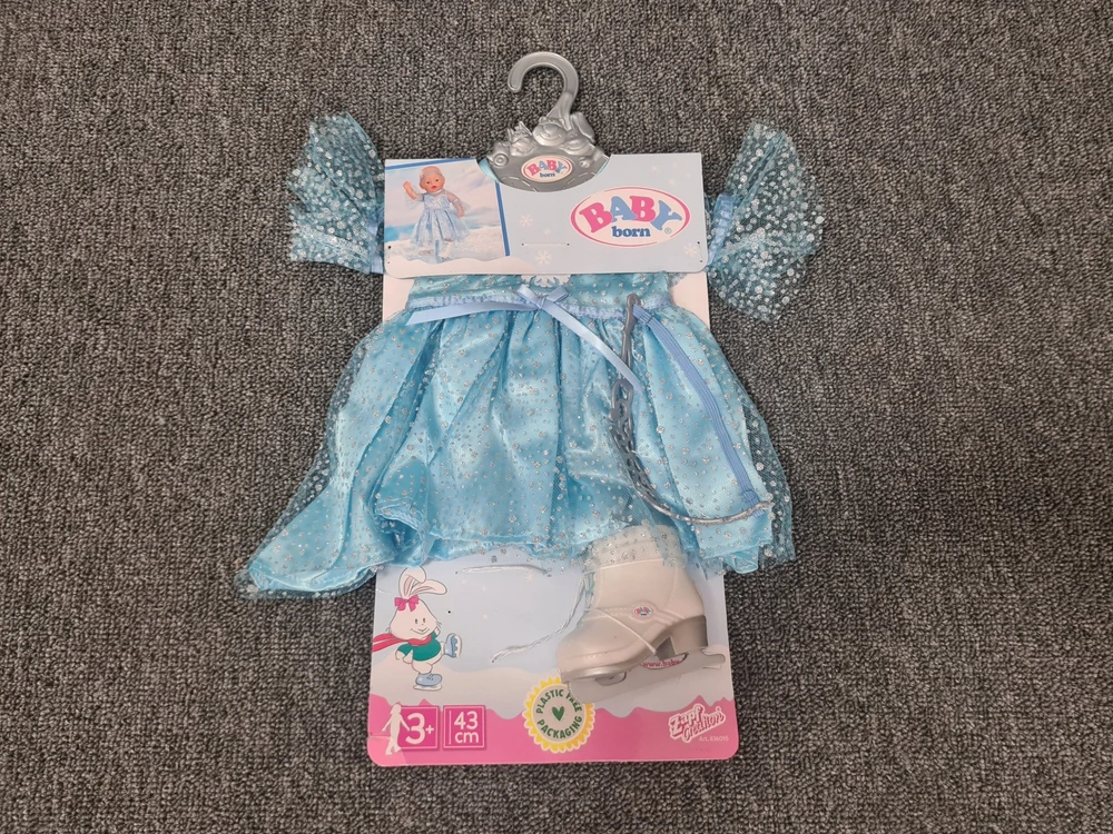 Zapf BABY BORN Lėlytės aprangos rinkinys, ledo princesė, 43 cm
