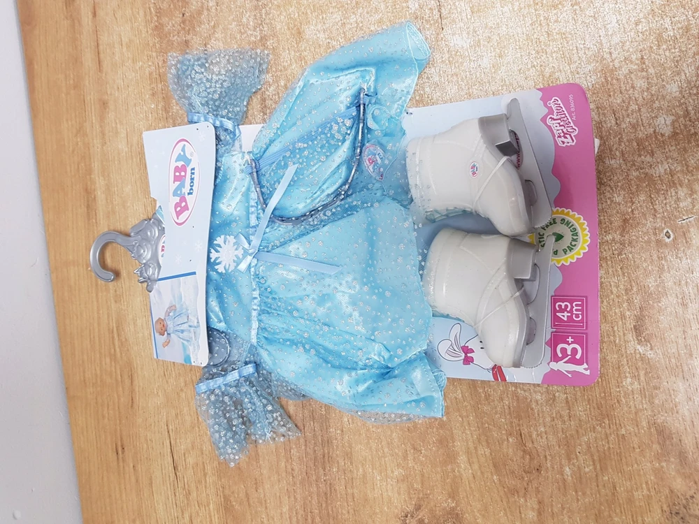 Zapf BABY BORN Lėlytės aprangos rinkinys, ledo princesė, 43 cm