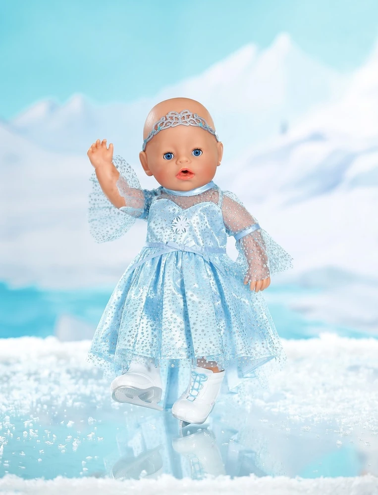 Zapf BABY BORN Lėlytės aprangos rinkinys, ledo princesė, 43 cm