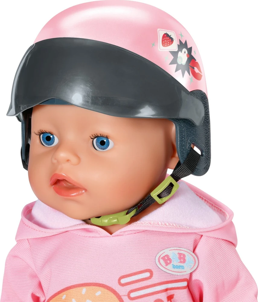 Zapf Baby born elektrinis paspirtukas-dviračio šalmas lėlėms