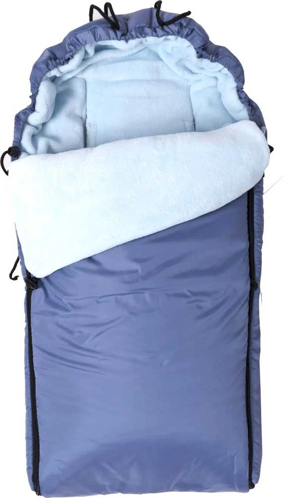 Baby Matex Žieminis neperšlampamas vokelis vežimėliams, 80x100 cm, su minkštu mikropluošto pamušalu, silikoniniu užpildu, skalbiamas mašinoje, kūdikiams ir mažiems vaikams, šiltas miegmaišis