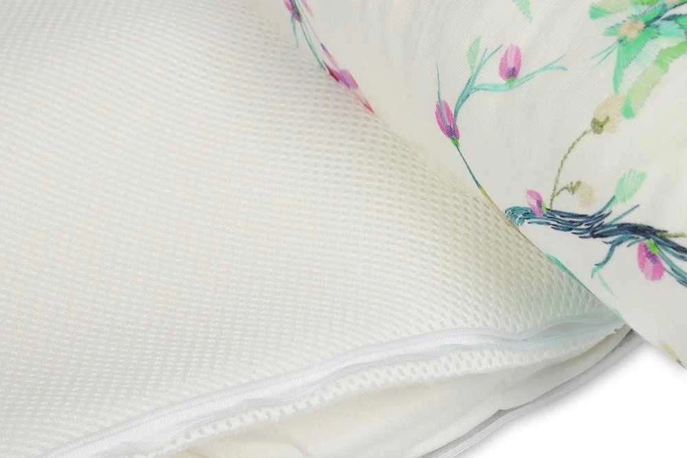Baby Matex Kūdikio lizdelis, medvilninio džersio lizdelis su silikoninio pluošto užpildu, spaudimą mažinantis čiužinukas, Oeko-Tex sertifikuotas kūdikių lizdelis, kvėpuojanti lova, minkštas kokonas kūdikiui