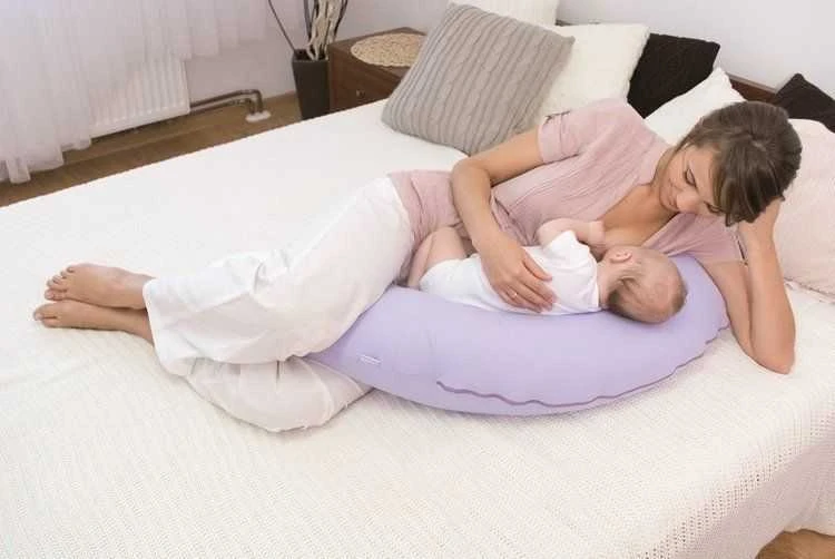 Baby Matex Relax 170 cm tukanų žalijos lapų R-42 pozicionavimo pagalvė žindymui, nėštumui, poilsiui