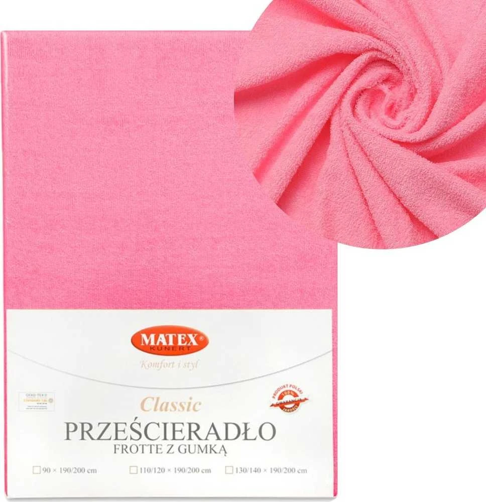 Baby Matex Kilpinė paklodė su guma 70x140 rožinė 10 Klasikinė