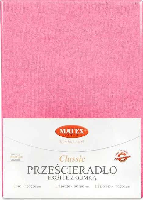Baby Matex Kilpinė paklodė su guma 70x140 rožinė 10 Klasikinė