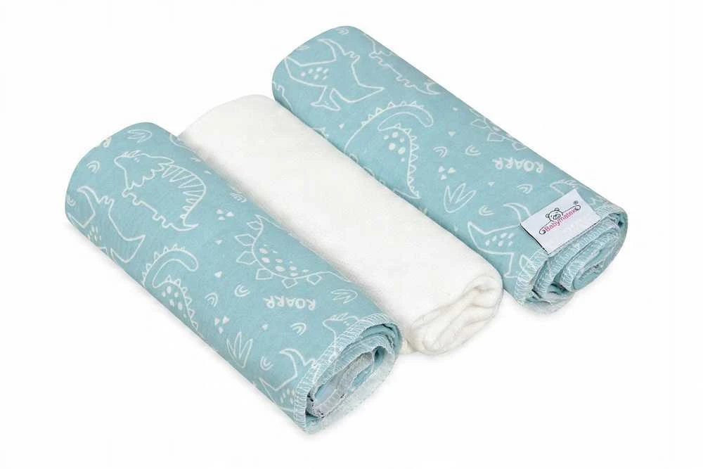 Baby Matex BabyMatex Pielucha MUSLIN DESIGN druk 3 pak, roz. 70x80