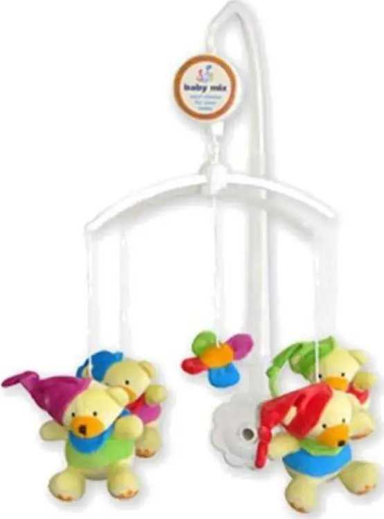 Kepurė Karuselė virš lovelės Baby Mix Bears su kepuraitėmis