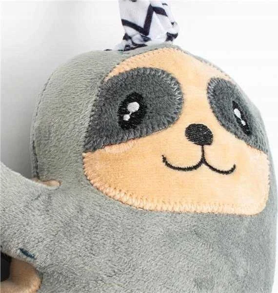 Mokomasis pliušinis žaislas su muzikine dėžute ir segtuku New Baby Sloth