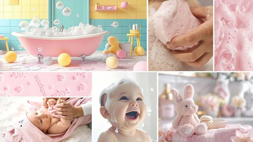 Baby Ono Babyono kempinė maudynėms rožinė 1640/01