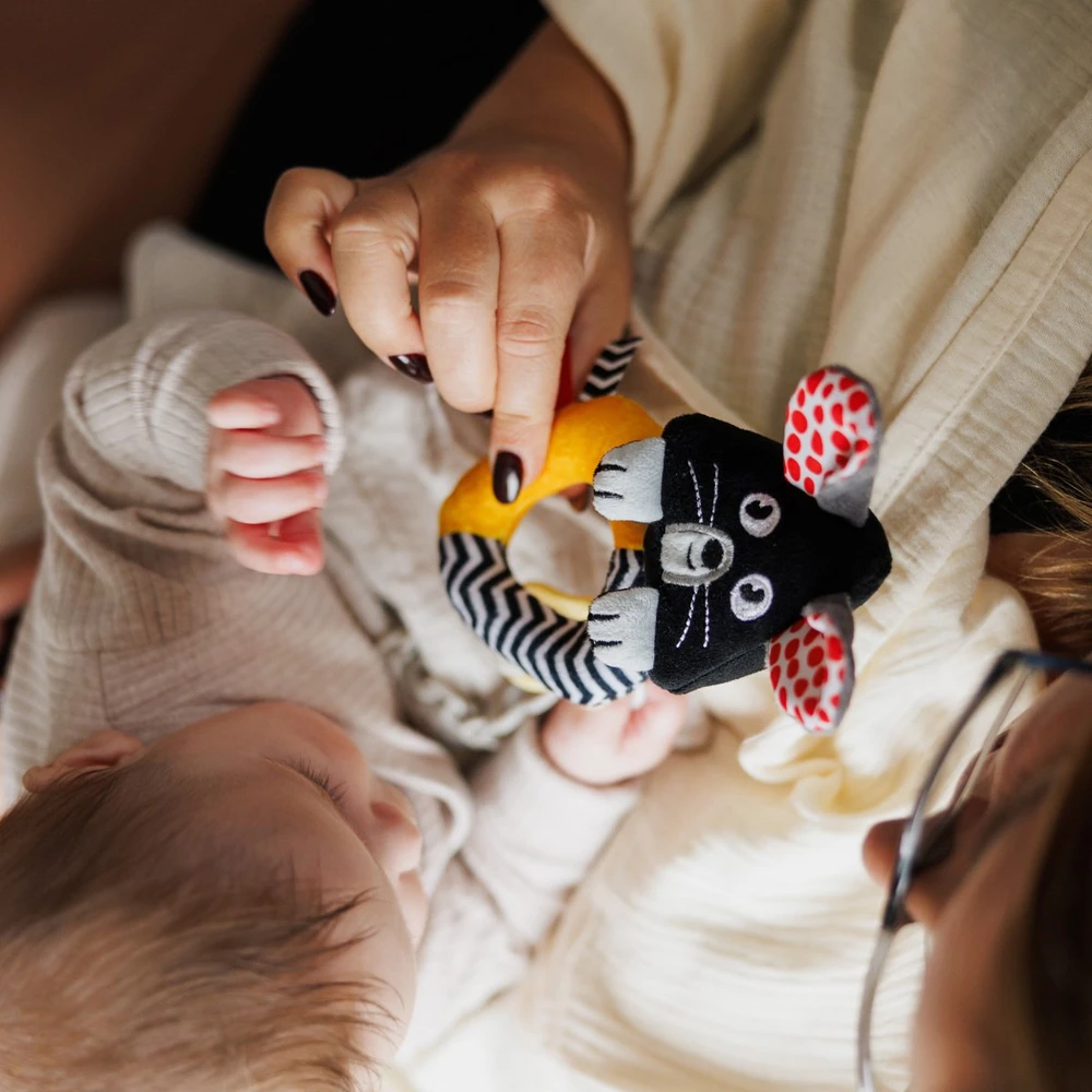 Baby Ono Babyono žaislas barškutis peliukas 1677