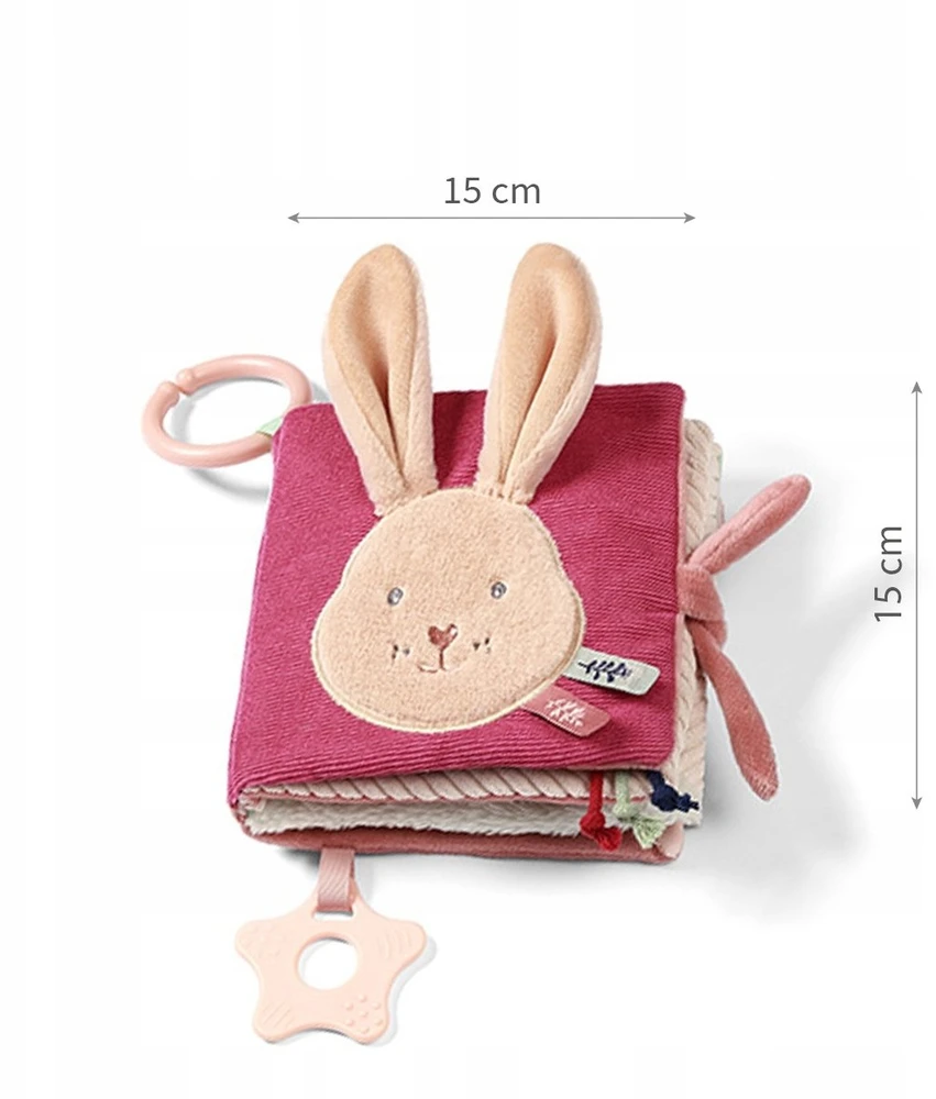 Baby Ono Kūdikių sensorinė knygelė Rabbit Karo