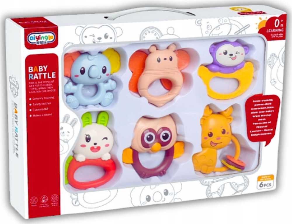 Baby Ono BabyOno 6 kramtukų rinkinys kūdikiams
