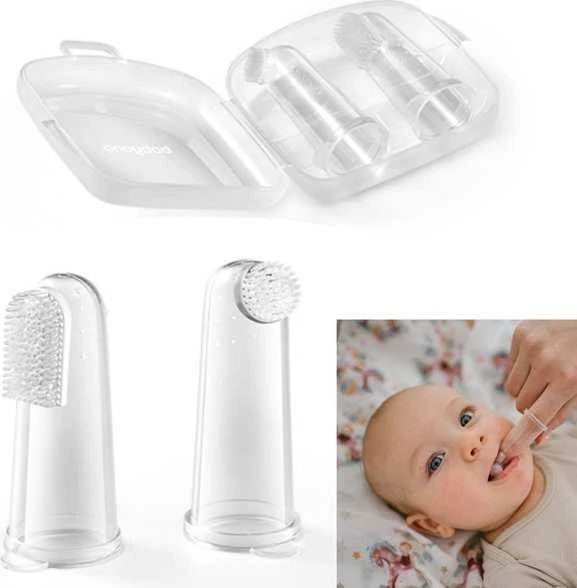 Baby Ono Babyono šepetėliai dantims užmaunami ant piršto 2 vnt 1545