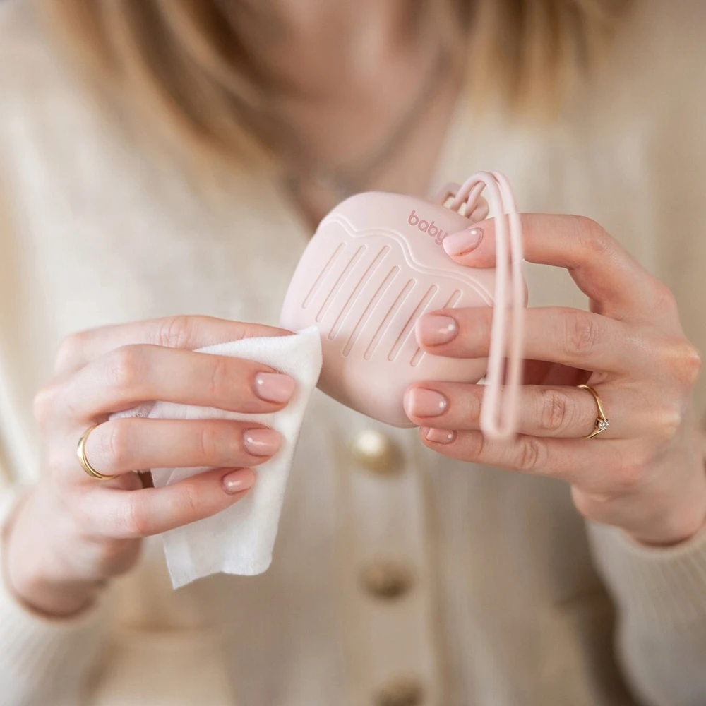 Baby Ono BabyOno čiulptukų dėklas silikoninis rožinis 1656/02