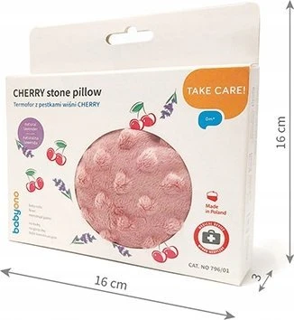 Baby Ono B.O.796/01 Vyšnių kauliukų karšto vandens butelis CHERRY rožinis