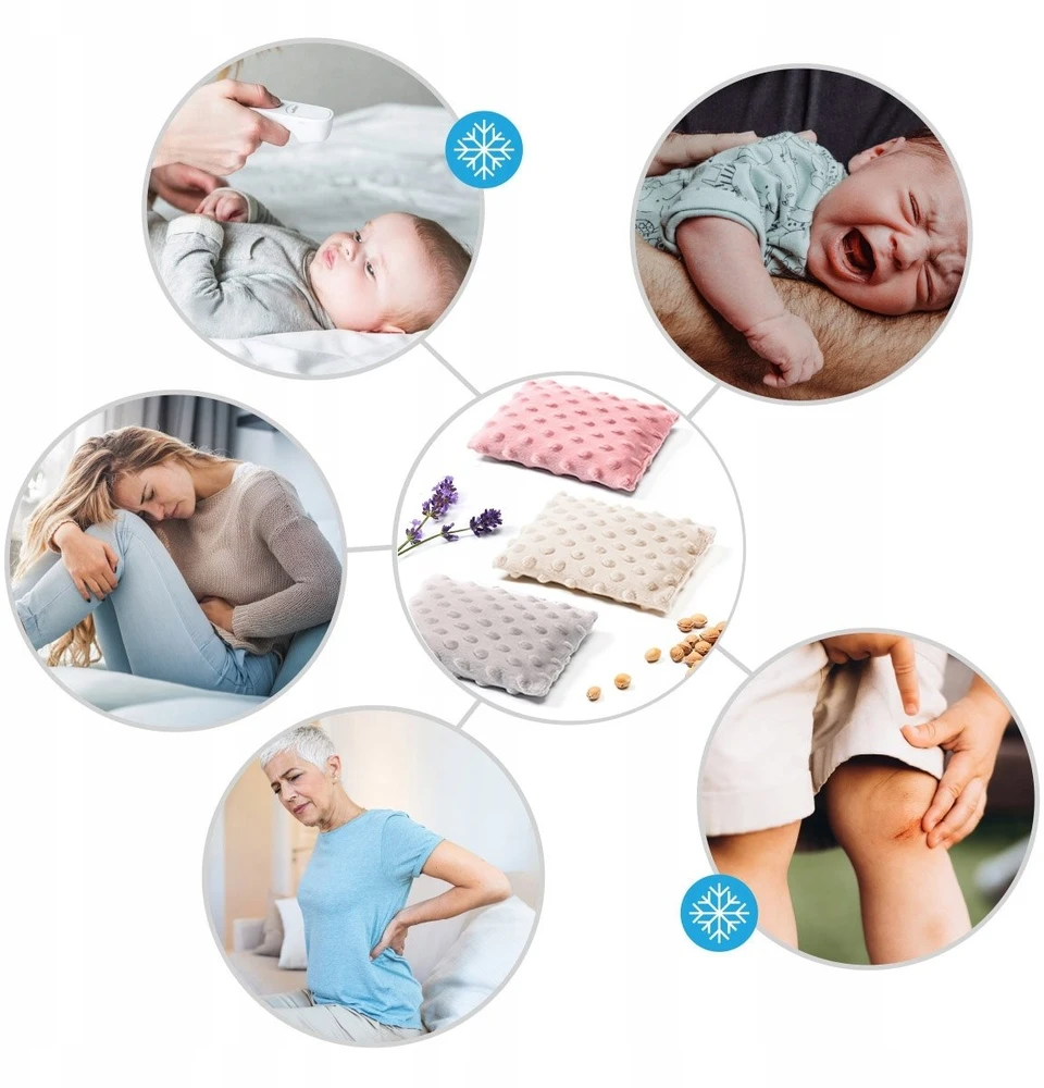 Baby Ono BabyOno 796/05 karšto vandens buteliukas su vyšnių kauliukais, vyšnių smėlio spalvos