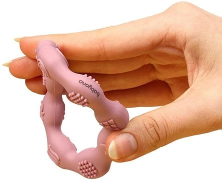 Baby Ono Babyono kramtukas silikoninis žiedas kreminis 825/04 825/01