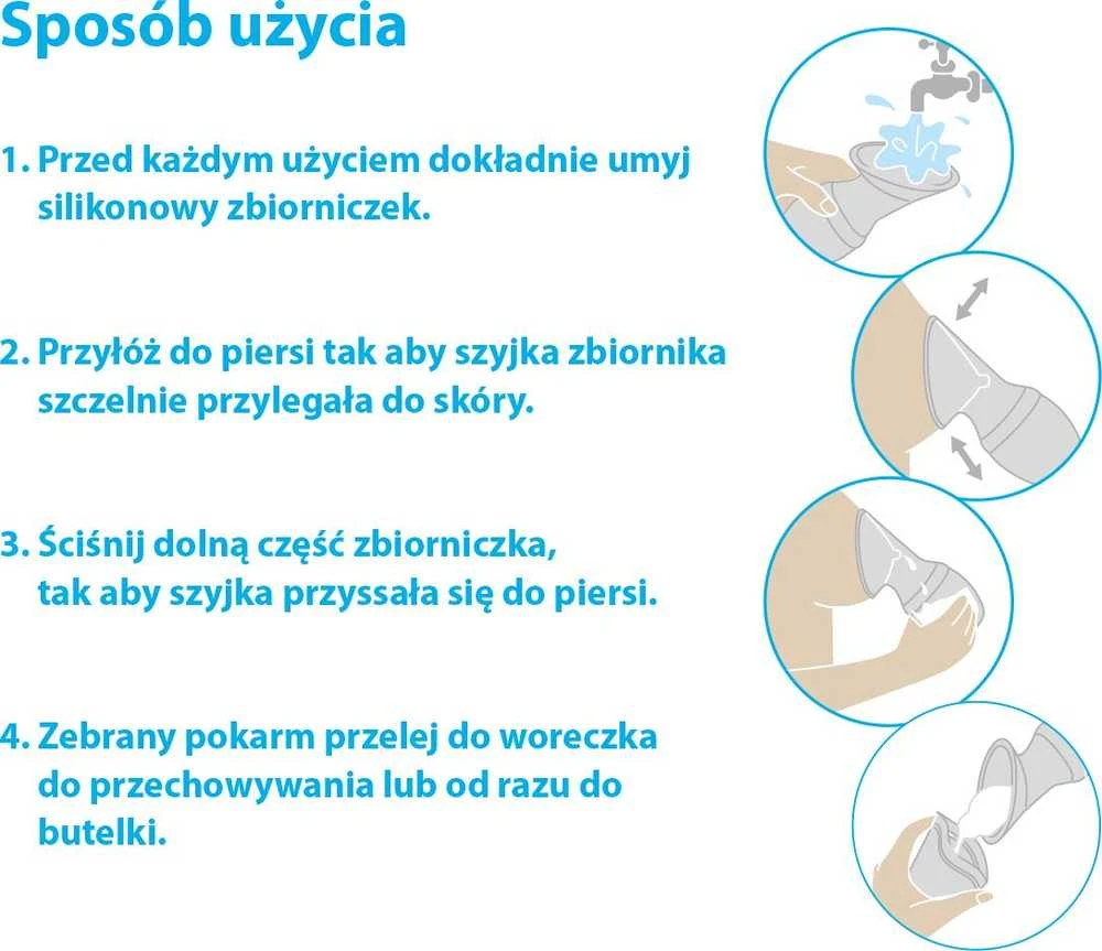 Baby Ono B.O.1399 silikoninis pieno bakas