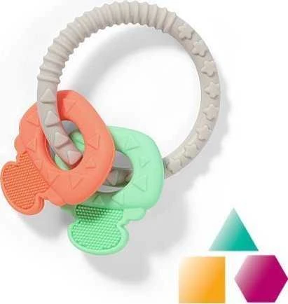 Baby Ono BabyOno kramtukas raktai ORTHO žalia/raudona, 486/01