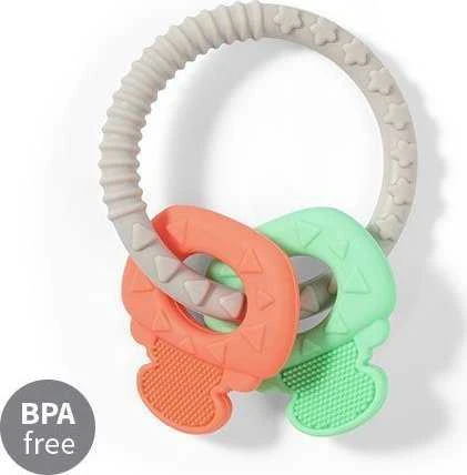 Baby Ono BabyOno kramtukas raktai ORTHO žalia/raudona, 486/01