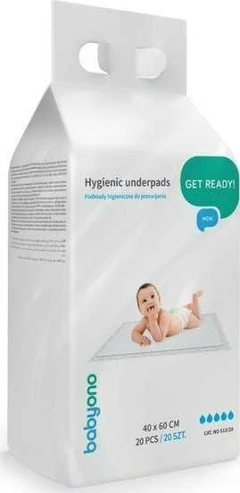 Baby Ono BabyOno kūdikio pervystymo paklotai, 20 vnt., 40x60, 513/20