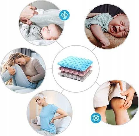 Baby Ono B.O.796/02 Vyšnių kauliukų karšto vandens butelis, pilkas