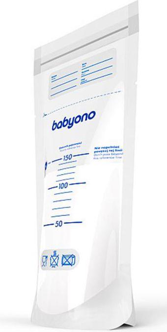 BabyOno Maišeliai motinos pienui laikyti ir užšaldyti 150 ml, 20 vnt.