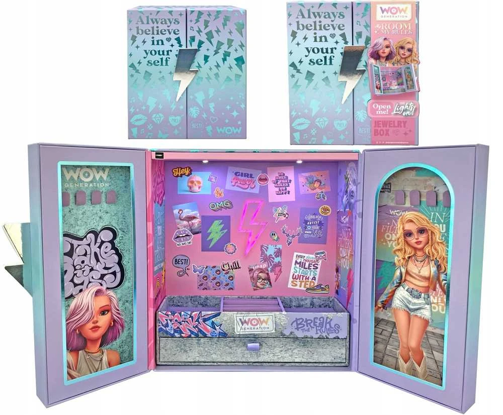 Kids Licensing PAPUOŠALŲ DĖŽUTĖ SU ŠVIESOS EFEKTEMIS WOW00115