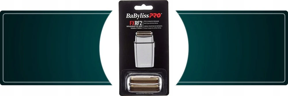 Tinklelio ir peiliukų rinkinys plaukų skutimo mašinėlei Babyliss Pro Replacement Foil Head 2 Cutters FXRF2E, skirtas plaukų skutimo mašinėlei FXFS2E