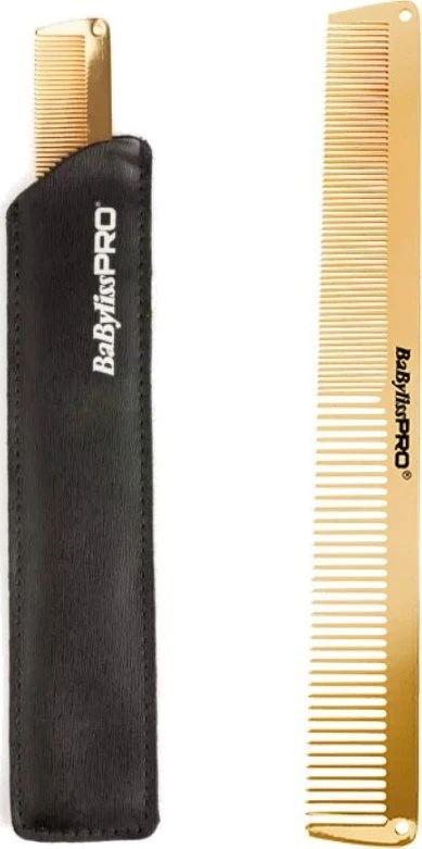 BABYLISS PRO METALOWY GRZEBIEŃ FRYZJERSKI GOLD