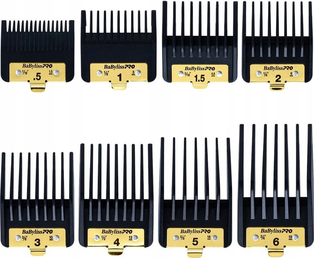 BaByliss kirpimo šukų rinkinys su metalinėmis plokštelėmis