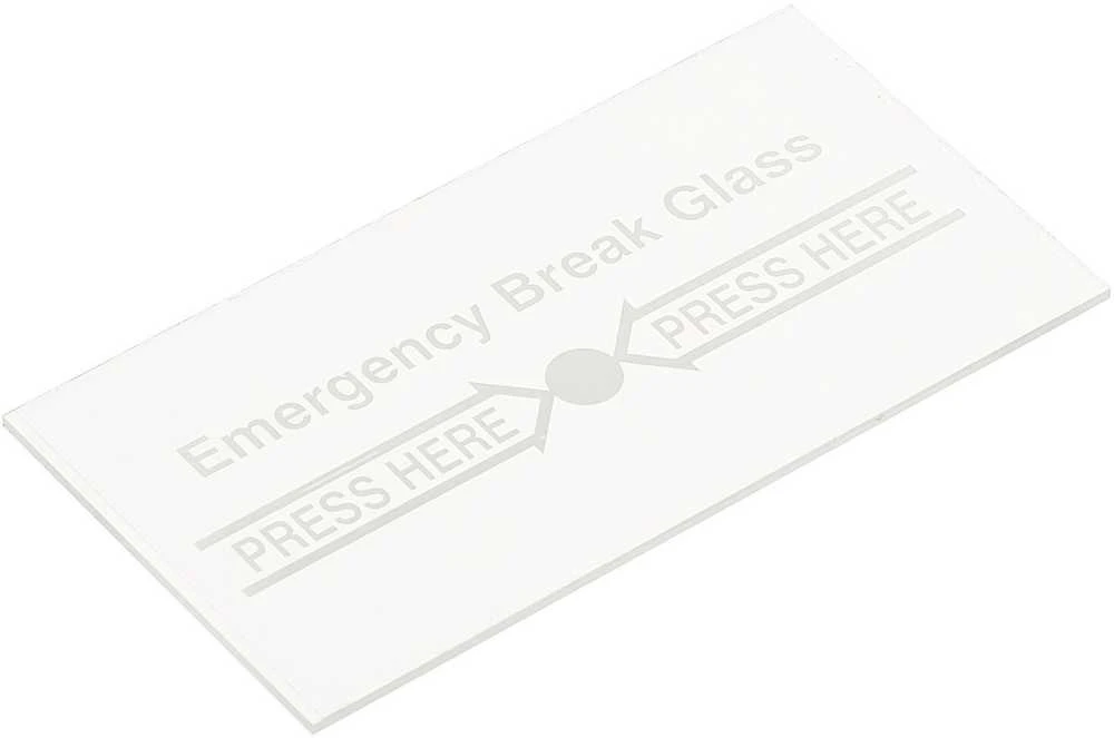 Delta Opti ATSARGINIS LANGELIS PW-C1/GLASS FOR EMERGENCY DOOR RELEASE BUTTONS