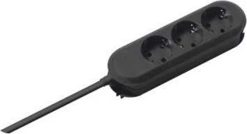 Bachmann lizdų juosta SMART 3 krypčių, juoda 1,5 m, be jungiklio