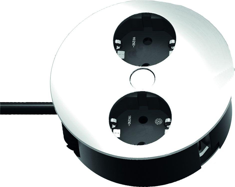 Bachmann Twist 2S įmontuojamas lizdas, nerūdijantis plienas