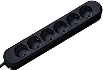 Bachmann SMART 6x Gniazd juodas Strom 5m