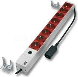 MicroConnect MCT Bachmann – Regleta de 8 tomas, 48,3 cm elektros tinklo ilgintuvas 2 m 8 AC išvestis(ys / čių) Vidaus