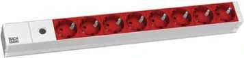 MicroConnect MCT Bachmann – Regleta de 8 tomas, 48,3 cm elektros tinklo ilgintuvas 2 m 8 AC išvestis(ys / čių) Vidaus