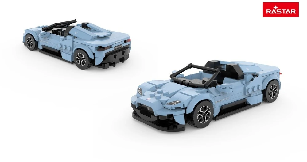 Mėlyna Konstruktorius Maserati MC20 Mėlyna automobilis RASTAR 1:30