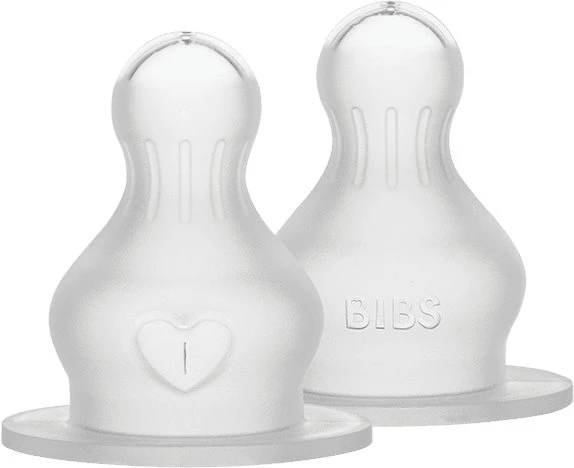 Badabulle BIBS silikoniniai buteliuko žindukai, 2 vnt., Fast flow