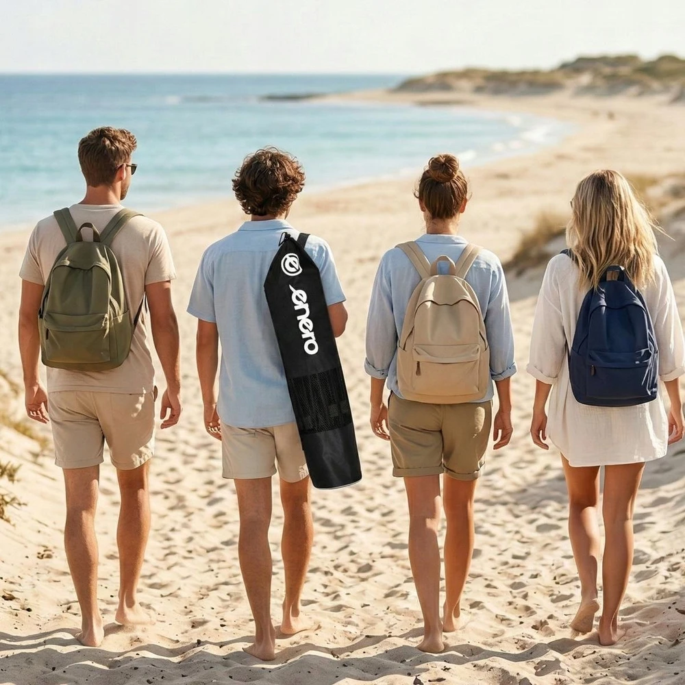 Enero Badmintono tinklas ir stovas su dėklu 5 x 1,55 m