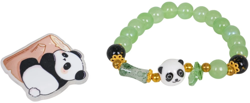 Bagsmart Panda Žalias Bracelet Jewelry Set