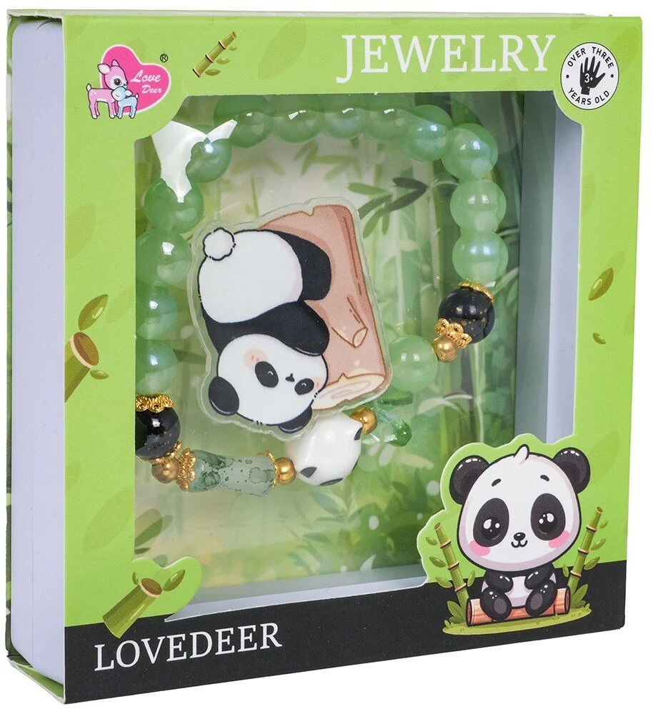 Bagsmart Panda Žalias Bracelet Jewelry Set