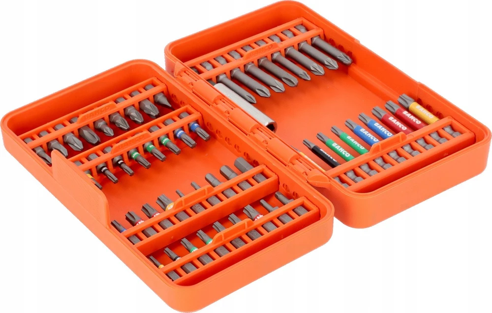 Bahco Antgalių rinkinys 1/4" 54vnt PH,PH2G,PZ,SL,Hex,TORX,