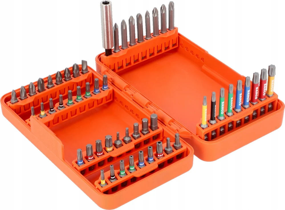 Bahco Antgalių rinkinys 1/4" 54vnt PH,PH2G,PZ,SL,Hex,TORX,