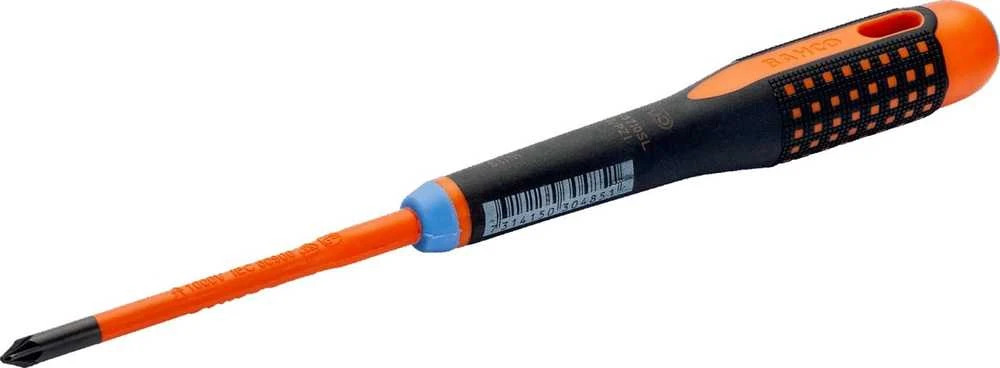 Bahco Izoliuotas atsuktuvas ERGO™ SLIM Combi SL5/PZ1x80mm 1000V VDE, automatiniams jungikliams