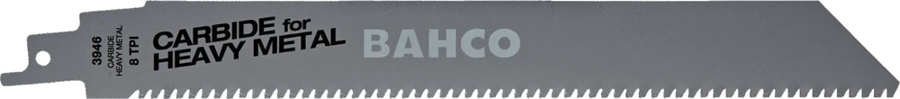 Bahco Karbidinė TCT tiesinio pjūklo geležtė 228mm*1,32mm 8TPI metalui 1vnt