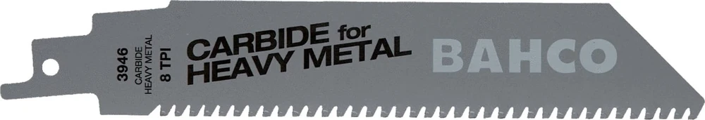 Bahco Karbidinė TCT tiesinio pjūklo geležtė 228mm*1,32mm 8TPI metalui 1vnt
