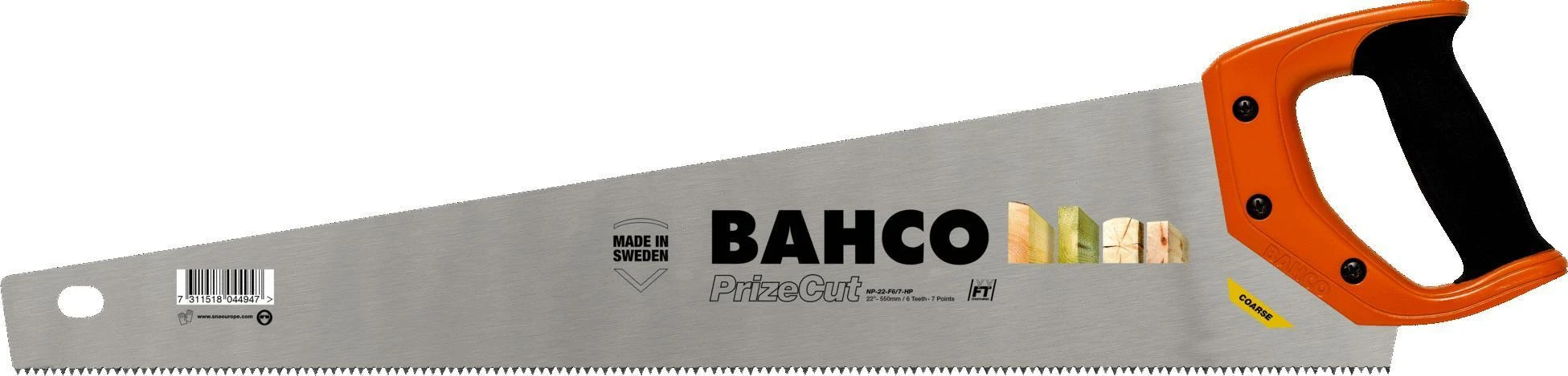 Bahco Pjūklas medžiui PrizeCut 22" 550mm F7/8