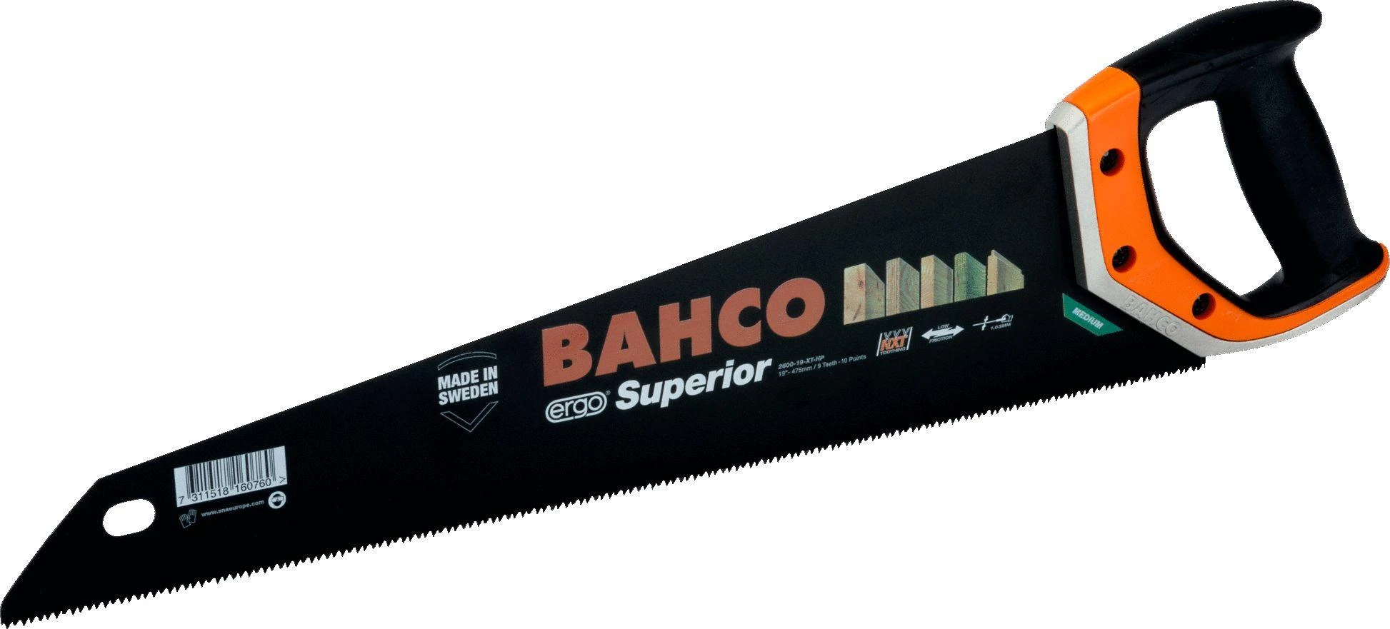 Pjūklas medžiui Superior 22" 550mm NXT9/10 Bahco