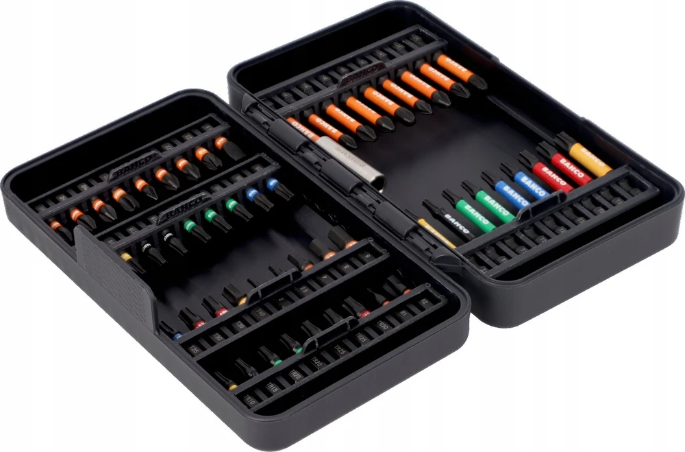 Grąžtas Bahco Smūginių antgalių rinkinys Phillips/Pozidriv/TORX 54 Pcs